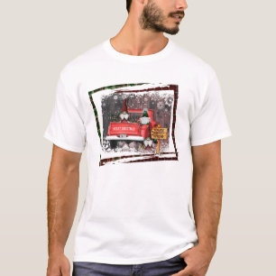 Gnome Sweet Gnome Red Truck Kariert Rustikal T-Shirt