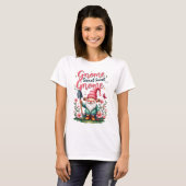 Gnome Sweet Gnome T - Shirt: Whimsical Garden T-Shirt (Vorne ganz)