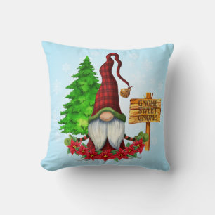 Gnome Sweet Gnome Winter Throw Kissen