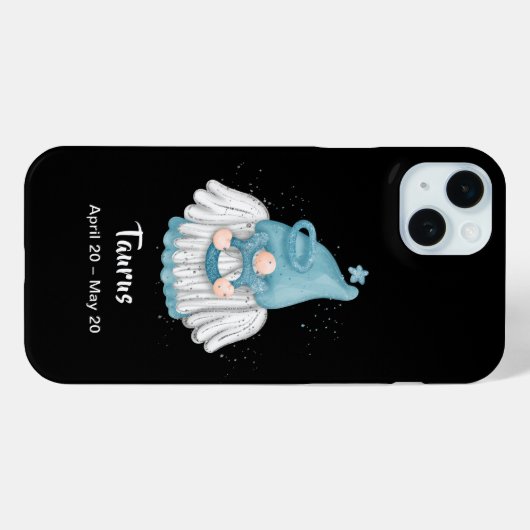 Gnome Taurus Astrologie Sign Angel Case-Mate iPhone Hülle (Rückseite (Horizontal))