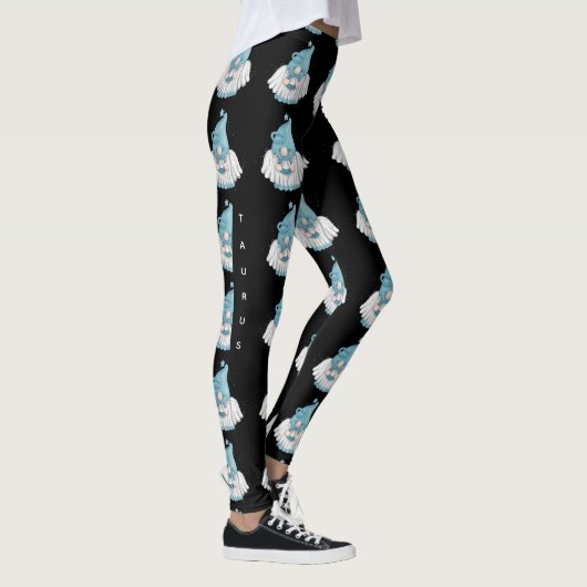 Gnome Taurus Astrologie Signatur Engel Leggings (Rechts)