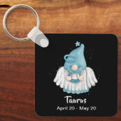 Gnome Taurus Astrologie Signaturengel Schlüsselanh Schlüsselanhänger (Vorderseite)