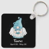 Gnome Taurus Astrologie Signaturengel Schlüsselanh Schlüsselanhänger (Rückseite)