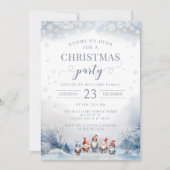 Gnome-Thema Weihnachten-Party Einladung (Vorderseite)