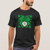 Gnome Tie Dye Shamrock C St Patricks Day Hippie Ir T-Shirt (Vorderseite)
