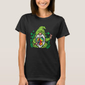 Gnome Tie Dye Shamrock C St Patricks Day Hippie T-Shirt (Vorderseite)