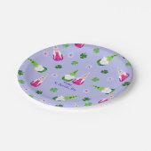 Gnome Toss St. Patrick's Day Pappteller (Schrägansicht)