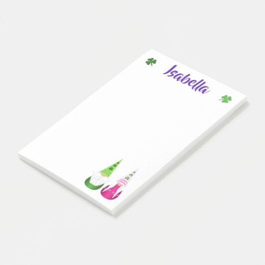 Gnome Toss St. Patrick's Day Post-it Klebezettel (angewinkelt)