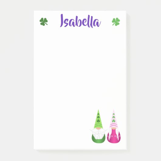 Gnome Toss St. Patrick's Day Post-it Klebezettel (Vorderseite)