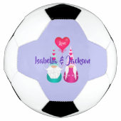 Gnome Toss Valentinstag Fußball (Vorderseite)