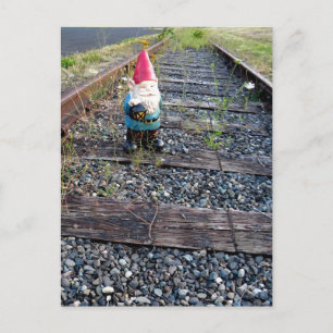 Gnome Tracks Postkarte