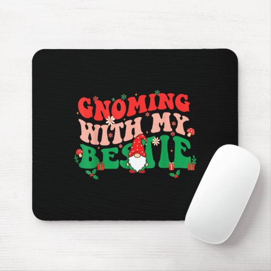 Gnome Twinning With My Ie Funny Matching Christmas Mousepad (Mit Mouse)