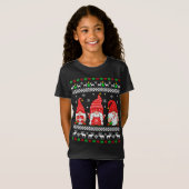 Gnome Ugly Christmas Sweater Gnomes Christmas Paja T-Shirt (Vorne ganz)