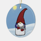 Gnome und C-130 Keramik Ornament (Links)