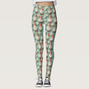 Gnome und Daisy Seamless Muster Garden Design Leggings