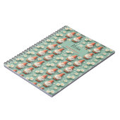 Gnome und Daisy Seamless Muster Garden Design Notizblock (Linke Seite)