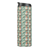 Gnome und Daisy Seamless Muster Garden Design Thermosbecher (Nach rechts gedreht)