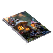 Gnome und ein Pilzhaus, Fantasy Design Notizblock (Rechte Seite)