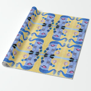 Gnome und Ferret Beard Wrapping Paper Geschenkpapier