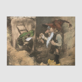 "Gnome und Frog in einem Jar" von Heinrich Schlitt Seidenpapier