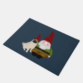 Gnome und Mops Door Mat Fußmatte (Schrägansicht)