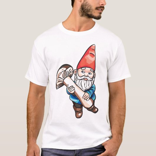 Gnome und Pilz T-Shirt (Vorderseite)