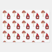 Gnome und Pilze Geschenkpapier Set (Vorderseite)