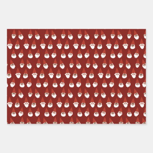 Gnome und Pilze Gift Wrap Set Geschenkpapier Set (Vorderseite 2)