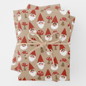 Gnome und Pilze Gift Wrap Set Geschenkpapier Set (Beispiel)