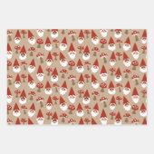 Gnome und Pilze Gift Wrap Set Geschenkpapier Set (Vorderseite)