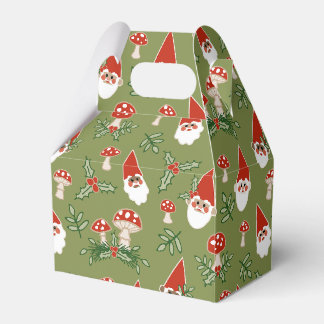 Gnome und Pilze im Grünen Wald Urlaub Geschenkschachtel