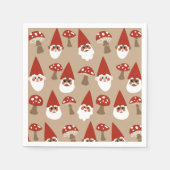 Gnome und Pilze Papier Napkins Serviette (Vorderseite)