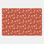 Gnome und Pilze Woodland Urlaub Geschenkpapier Set (Vorderseite 2)