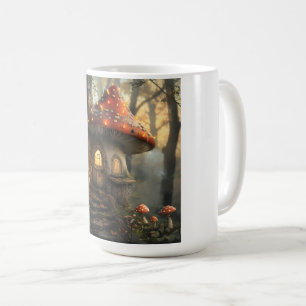 Gnome- und Pilzhausgestaltung Kaffeetasse