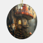 Gnome- und Pilzhausgestaltung Keramik Ornament (Links)