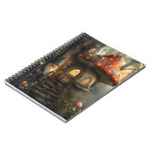 Gnome- und Pilzhausgestaltung Notizblock (Linke Seite)