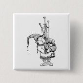 Gnome und seine Bagpipe Button (Vorderseite)