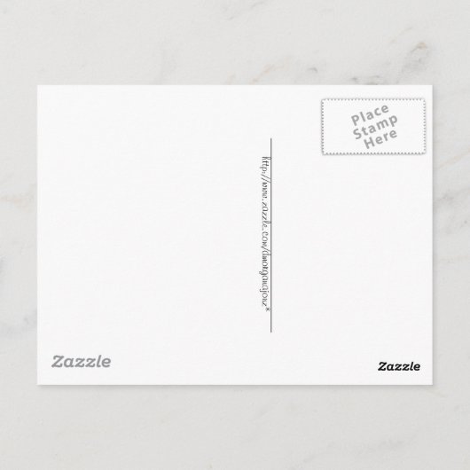 Gnome und seine Bagpipe Postkarte (Rückseite)