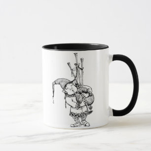 Gnome und seine Bagpipe Tasse