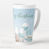 Gnome und Weihnachtsbaum Milchtasse (Rechte Ecke)