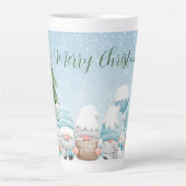 Gnome und Weihnachtsbaum Milchtasse (Vorderseite)