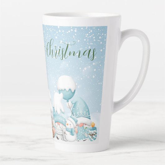 Gnome und Weihnachtsbaum Milchtasse (Rechts)