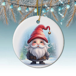 Gnome Unique Winter Wonderland Gonk lover Decor 🎄 Keramik Ornament