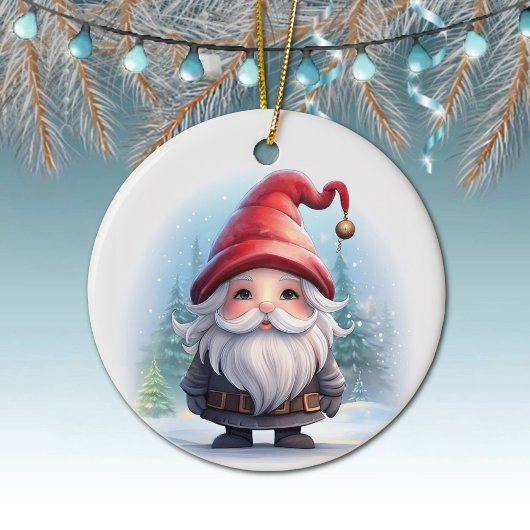 Gnome Unique Winter Wonderland Gonk lover Decor 🎄 Keramik Ornament