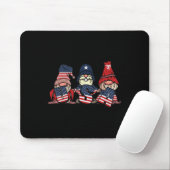 Gnome USA 4. Juli Niedliche amerikanische Flagge u Mousepad (Mit Mouse)