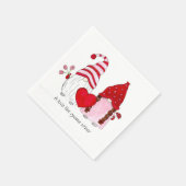Gnome Valentine Eine Liebe wie gnome andere Serviette (Ecke)