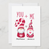 Gnome Valentine Feiertagskarte (Vorderseite)
