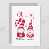 Gnome Valentine Feiertagskarte (Vorne/Hinten)