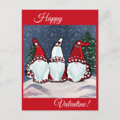 Gnome Valentine Postkarte (Vorderseite)