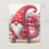 Gnome Valentine Postkarte (Vorderseite)
